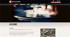 Desktop Screenshot of phonopress.it